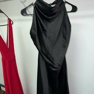 Satin Backless Dress